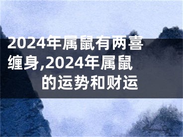 2024年属鼠有两喜缠身,2024年属鼠的运势和财运