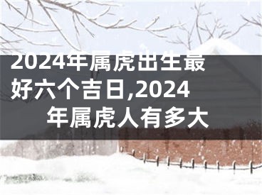 2024年属虎出生最好六个吉日,2024年属虎人有多大
