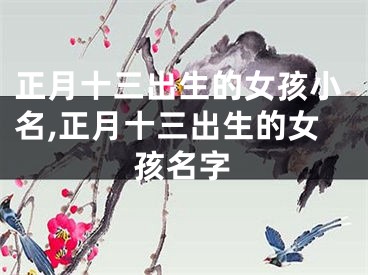 正月十三出生的女孩小名,正月十三出生的女孩名字