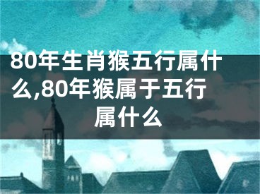 80年生肖猴五行属什么,80年猴属于五行属什么