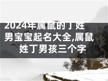 2024年属鼠的丁姓男宝宝起名大全,属鼠姓丁男孩三个字