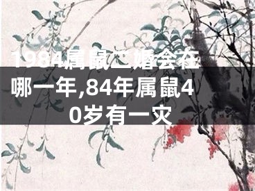 1984属鼠二婚会在哪一年,84年属鼠40岁有一灾