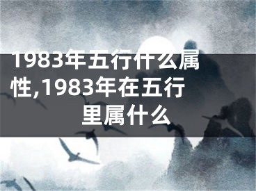1983年五行什么属性,1983年在五行里属什么