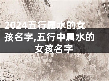 2024五行属水的女孩名字,五行中属水的女孩名字