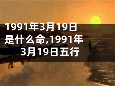 1991年3月19日是什么命,1991年3月19日五行