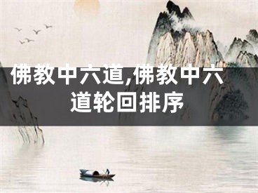 佛教中六道,佛教中六道轮回排序
