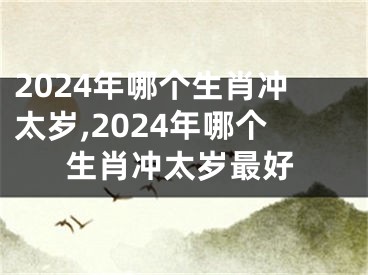 2024年哪个生肖冲太岁,2024年哪个生肖冲太岁最好