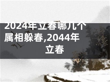 2024年立春哪几个属相躲春,2044年立春