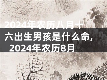 2024年农历八月十六出生男孩是什么命,2024年农历8月