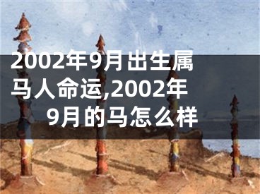 2002年9月出生属马人命运,2002年9月的马怎么样