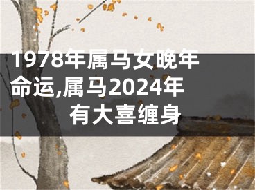 1978年属马女晚年命运,属马2024年有大喜缠身
