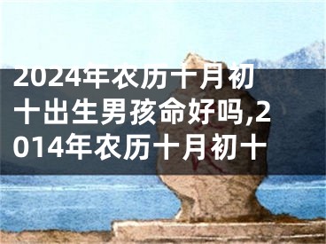 2024年农历十月初十出生男孩命好吗,2014年农历十月初十