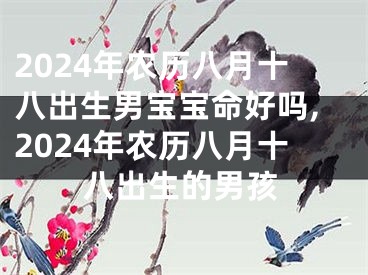2024年农历八月十八出生男宝宝命好吗,2024年农历八月十八出生的男孩
