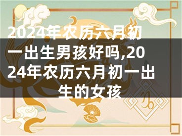 2024年农历六月初一出生男孩好吗,2024年农历六月初一出生的女孩