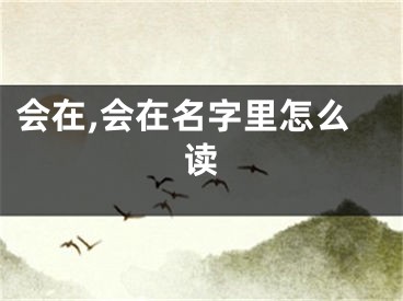 会在,会在名字里怎么读