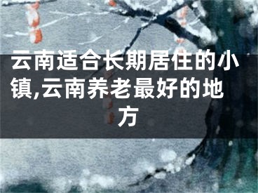 云南适合长期居住的小镇,云南养老最好的地方
