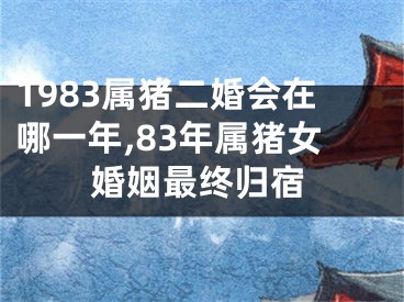 1983属猪二婚会在哪一年,83年属猪女婚姻最终归宿