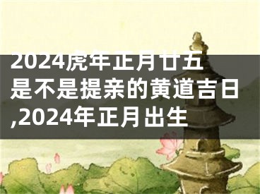 2024虎年正月廿五是不是提亲的黄道吉日,2024年正月出生