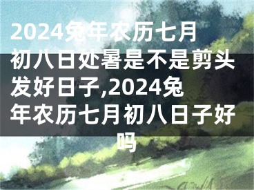 2024兔年农历七月初八日处暑是不是剪头发好日子,2024兔年农历七月初八日子好吗