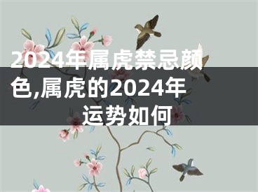 2024年属虎禁忌颜色,属虎的2024年运势如何