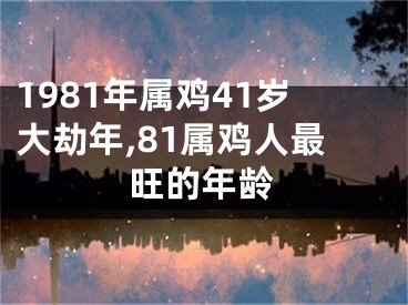 1981年属鸡41岁大劫年,81属鸡人最旺的年龄