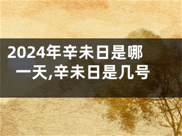 2024年辛未日是哪一天,辛未日是几号