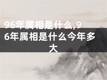 96年属相是什么,96年属相是什么今年多大
