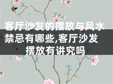 客厅沙发的摆放与风水禁忌有哪些,客厅沙发摆放有讲究吗