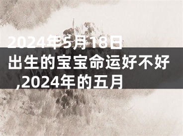 2024年5月18日出生的宝宝命运好不好,2024年的五月