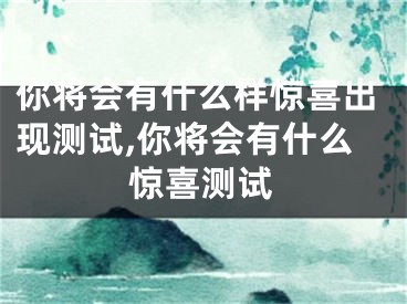 你将会有什么样惊喜出现测试,你将会有什么惊喜测试