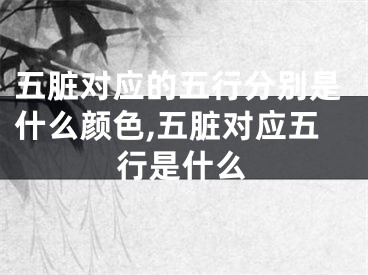 五脏对应的五行分别是什么颜色,五脏对应五行是什么