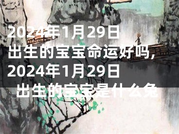 2024年1月29日出生的宝宝命运好吗,2024年1月29日出生的宝宝是什么兔