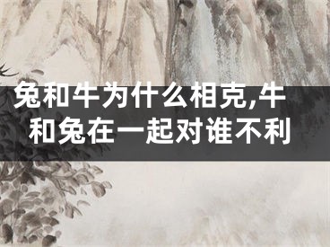 兔和牛为什么相克,牛和兔在一起对谁不利