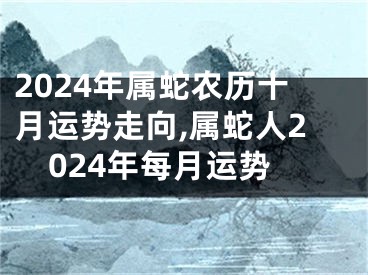 2024年属蛇农历十月运势走向,属蛇人2024年每月运势