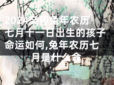 2024癸卯兔年农历七月十一日出生的孩子命运如何,兔年农历七月是什么命
