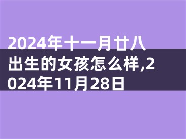 2024年十一月廿八出生的女孩怎么样,2024年11月28日