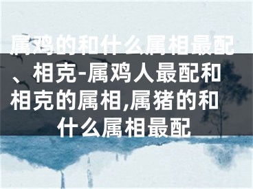 属鸡的和什么属相最配、相克-属鸡人最配和相克的属相,属猪的和什么属相最配