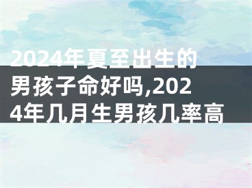 2024年夏至出生的男孩子命好吗,2024年几月生男孩几率高
