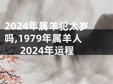 2024年属羊犯太岁吗,1979年属羊人2024年运程