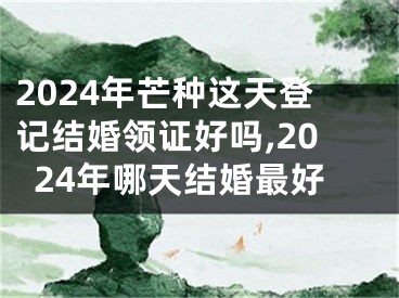 2024年芒种这天登记结婚领证好吗,2024年哪天结婚最好