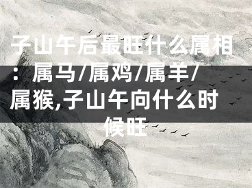 子山午后最旺什么属相：属马/属鸡/属羊/属猴,子山午向什么时候旺