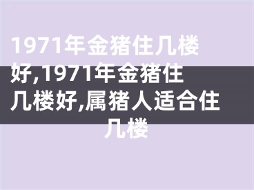 1971年金猪住几楼好,1971年金猪住几楼好,属猪人适合住几楼