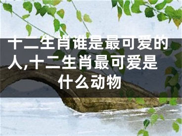 十二生肖谁是最可爱的人,十二生肖最可爱是什么动物