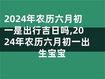 2024年农历六月初一是出行吉日吗,2024年农历六月初一出生宝宝