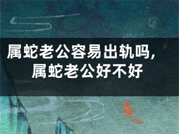 属蛇老公容易出轨吗,属蛇老公好不好