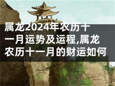 属龙2024年农历十一月运势及运程,属龙农历十一月的财运如何