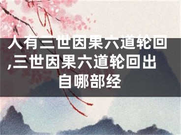 人有三世因果六道轮回,三世因果六道轮回出自哪部经