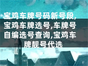 宝鸡车牌号码新号段,宝鸡车牌选号,车牌号自编选号查询,宝鸡车牌靓号代选