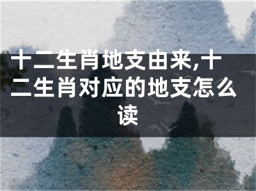 十二生肖地支由来,十二生肖对应的地支怎么读