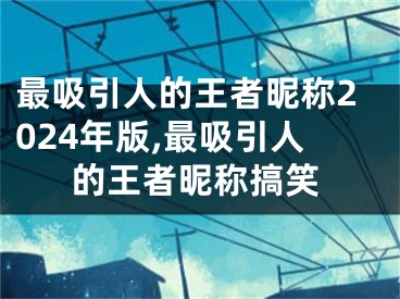 最吸引人的王者昵称2024年版,最吸引人的王者昵称搞笑